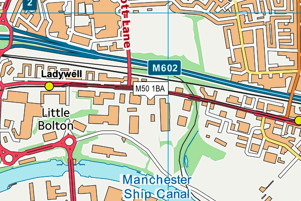 M50 1BA map - OS VectorMap District (Ordnance Survey) M50 1BA map - OS VectorMap District (Ordnance Survey)