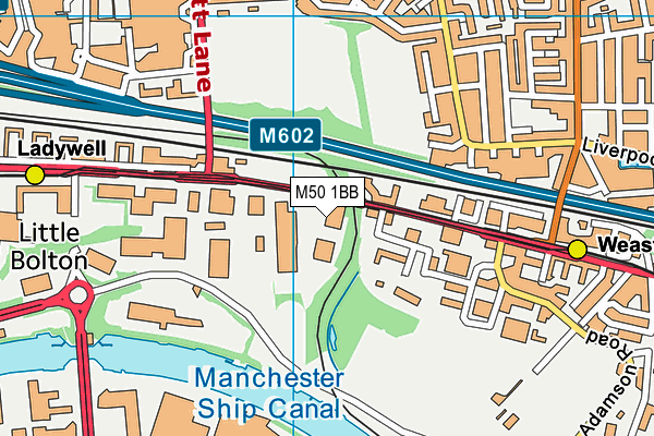 M50 1BB map - OS VectorMap District (Ordnance Survey) M50 1BB map - OS VectorMap District (Ordnance Survey)