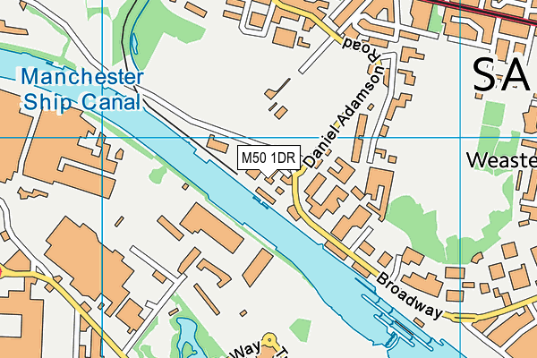 M50 1DR map - OS VectorMap District (Ordnance Survey) M50 1DR map - OS VectorMap District (Ordnance Survey)