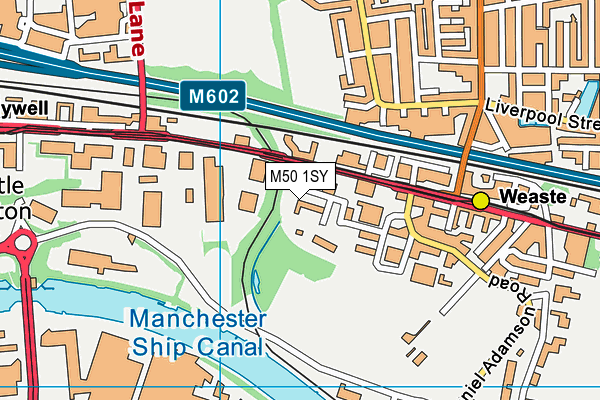 M50 1SY map - OS VectorMap District (Ordnance Survey) M50 1SY map - OS VectorMap District (Ordnance Survey)
