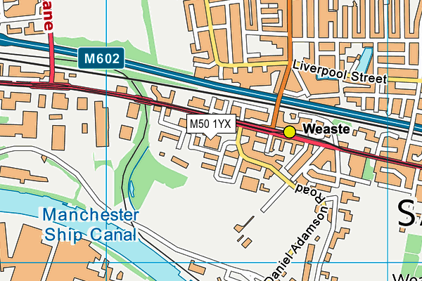 M50 1YX map - OS VectorMap District (Ordnance Survey) M50 1YX map - OS VectorMap District (Ordnance Survey)