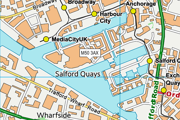M50 3AX map - OS VectorMap District (Ordnance Survey) M50 3AX map - OS VectorMap District (Ordnance Survey)