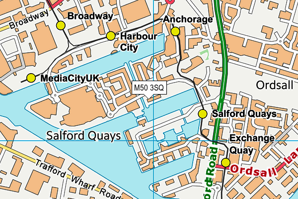 M50 3SQ map - OS VectorMap District (Ordnance Survey) M50 3SQ map - OS VectorMap District (Ordnance Survey)