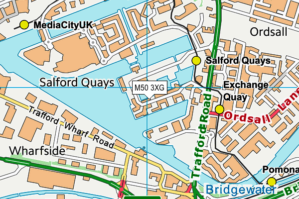 M50 3XG map - OS VectorMap District (Ordnance Survey) M50 3XG map - OS VectorMap District (Ordnance Survey)