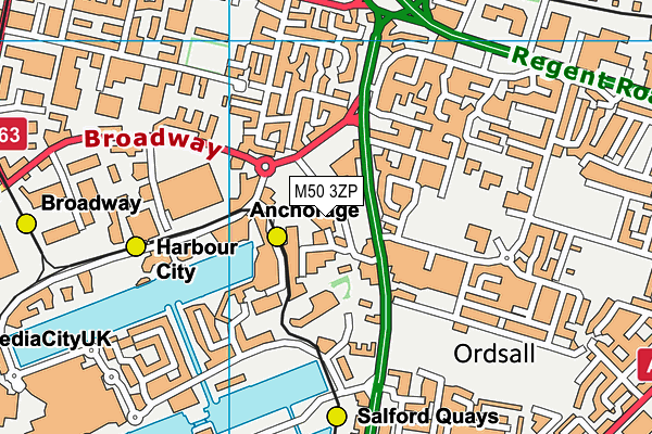 M50 3ZP map - OS VectorMap District (Ordnance Survey) M50 3ZP map - OS VectorMap District (Ordnance Survey)