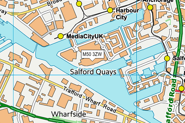 M50 3ZW map - OS VectorMap District (Ordnance Survey) M50 3ZW map - OS VectorMap District (Ordnance Survey)