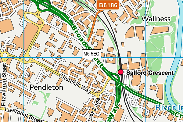 M6 5EQ map - OS VectorMap District (Ordnance Survey) M6 5EQ map - OS VectorMap District (Ordnance Survey)
