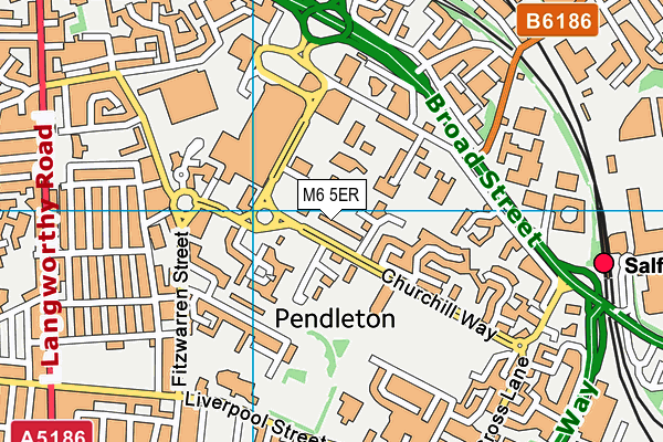 M6 5ER map - OS VectorMap District (Ordnance Survey) M6 5ER map - OS VectorMap District (Ordnance Survey)
