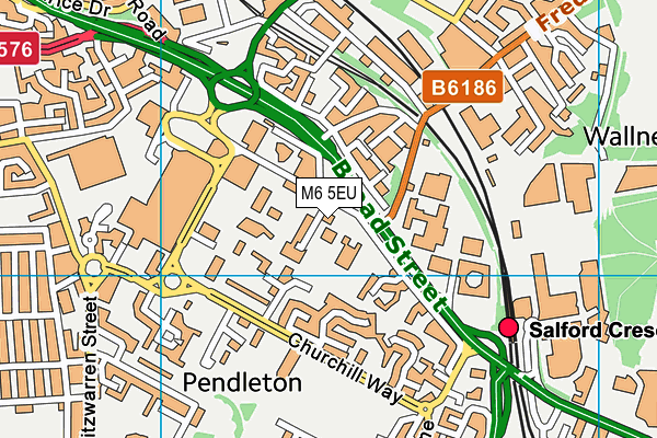 M6 5EU map - OS VectorMap District (Ordnance Survey) M6 5EU map - OS VectorMap District (Ordnance Survey)