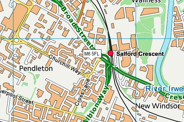 M6 5FL map - OS VectorMap District (Ordnance Survey) M6 5FL map - OS VectorMap District (Ordnance Survey)