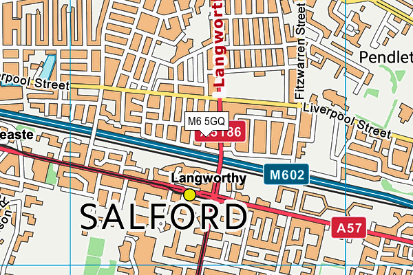 M6 5GQ map - OS VectorMap District (Ordnance Survey) M6 5GQ map - OS VectorMap District (Ordnance Survey)