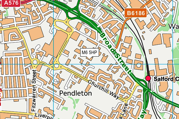 M6 5HP map - OS VectorMap District (Ordnance Survey) M6 5HP map - OS VectorMap District (Ordnance Survey)