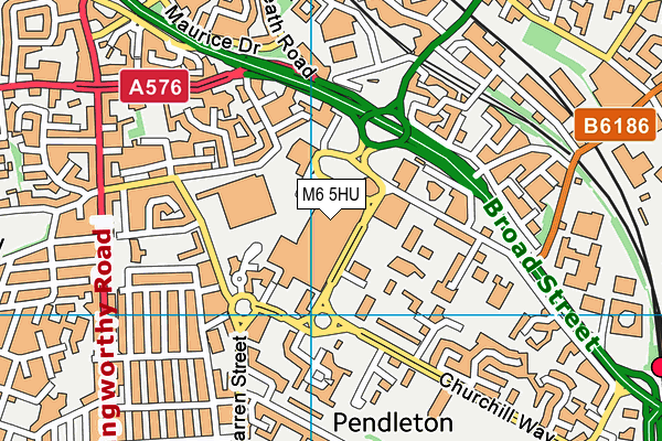 M6 5HU map - OS VectorMap District (Ordnance Survey) M6 5HU map - OS VectorMap District (Ordnance Survey)