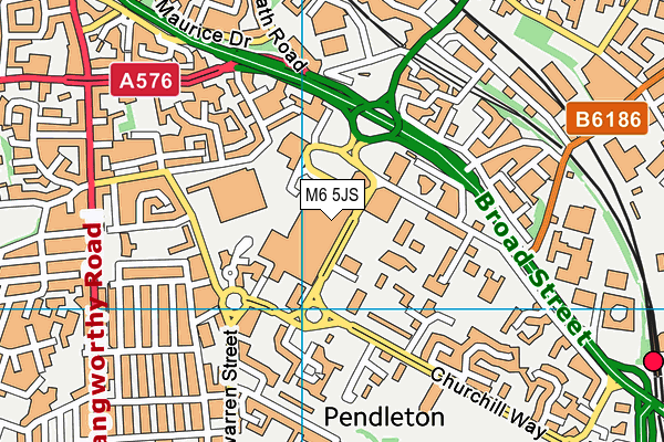 M6 5JS map - OS VectorMap District (Ordnance Survey) M6 5JS map - OS VectorMap District (Ordnance Survey)