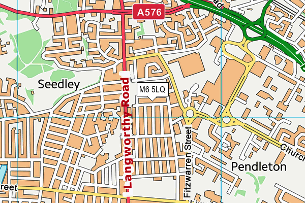 M6 5LQ map - OS VectorMap District (Ordnance Survey) M6 5LQ map - OS VectorMap District (Ordnance Survey)