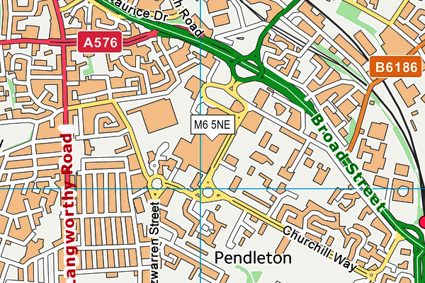 M6 5NE map - OS VectorMap District (Ordnance Survey) M6 5NE map - OS VectorMap District (Ordnance Survey)