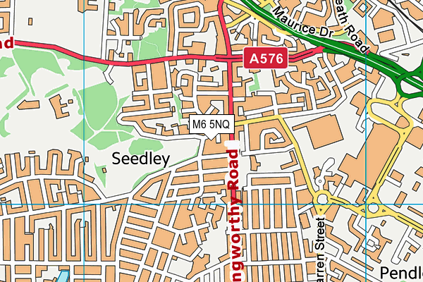 M6 5NQ map - OS VectorMap District (Ordnance Survey) M6 5NQ map - OS VectorMap District (Ordnance Survey)