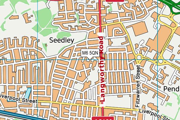M6 5QN map - OS VectorMap District (Ordnance Survey) M6 5QN map - OS VectorMap District (Ordnance Survey)