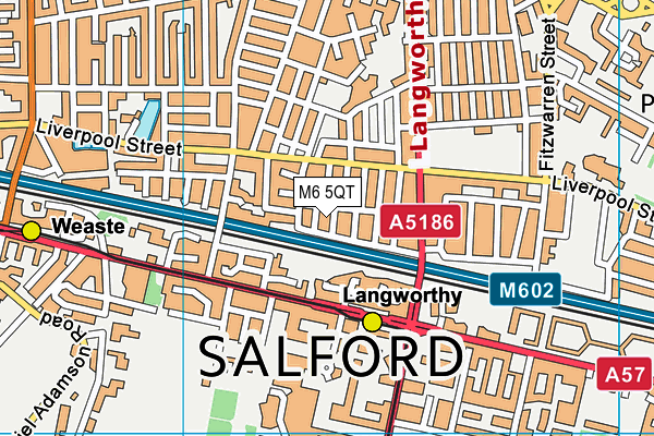 M6 5QT map - OS VectorMap District (Ordnance Survey) M6 5QT map - OS VectorMap District (Ordnance Survey)