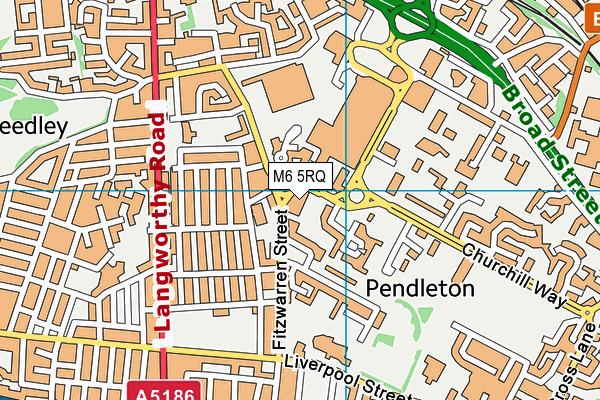 M6 5RQ map - OS VectorMap District (Ordnance Survey) M6 5RQ map - OS VectorMap District (Ordnance Survey)
