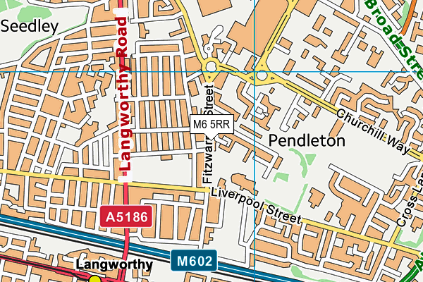 M6 5RR map - OS VectorMap District (Ordnance Survey) M6 5RR map - OS VectorMap District (Ordnance Survey)