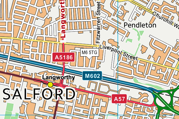 M6 5TG map - OS VectorMap District (Ordnance Survey) M6 5TG map - OS VectorMap District (Ordnance Survey)