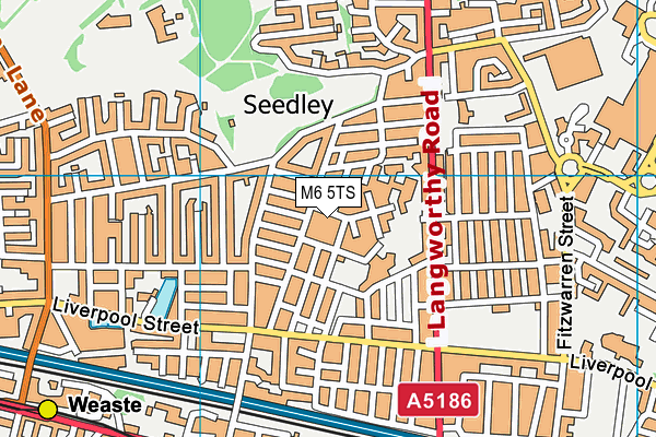 M6 5TS map - OS VectorMap District (Ordnance Survey) M6 5TS map - OS VectorMap District (Ordnance Survey)