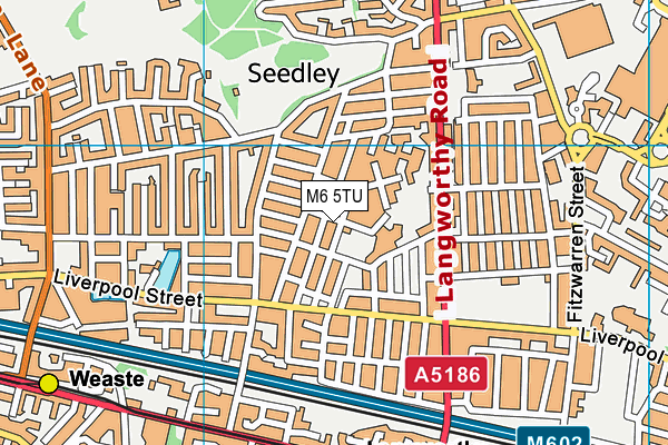 M6 5TU map - OS VectorMap District (Ordnance Survey) M6 5TU map - OS VectorMap District (Ordnance Survey)