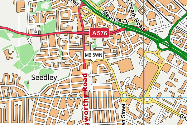 M6 5WN map - OS VectorMap District (Ordnance Survey) M6 5WN map - OS VectorMap District (Ordnance Survey)