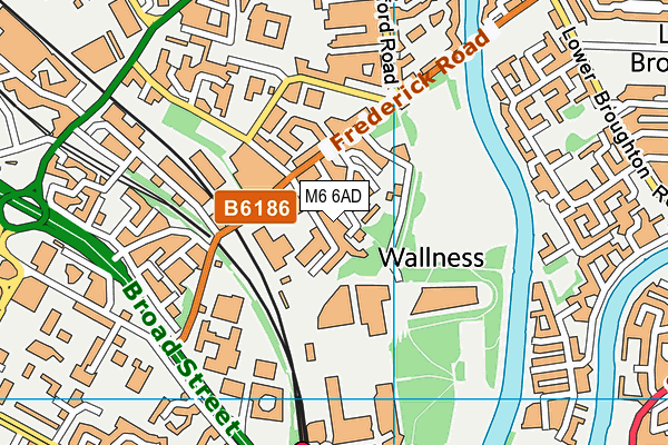 M6 6AD map - OS VectorMap District (Ordnance Survey) M6 6AD map - OS VectorMap District (Ordnance Survey)