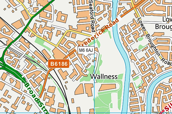 M6 6AJ map - OS VectorMap District (Ordnance Survey) M6 6AJ map - OS VectorMap District (Ordnance Survey)