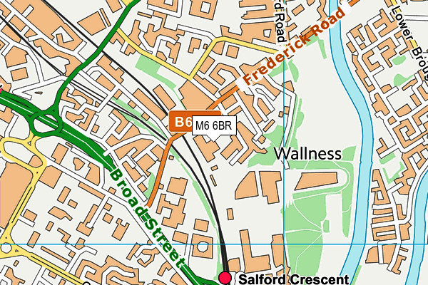 M6 6BR map - OS VectorMap District (Ordnance Survey) M6 6BR map - OS VectorMap District (Ordnance Survey)