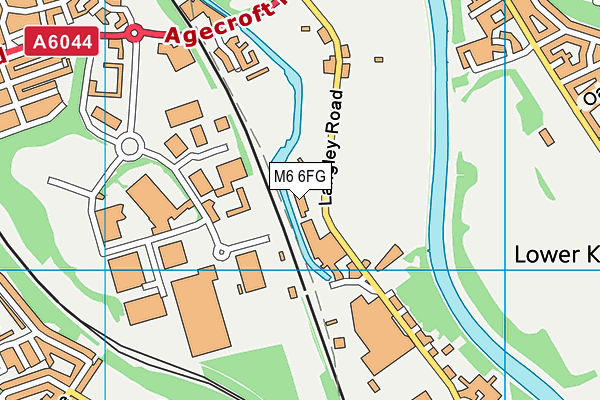 M6 6FG map - OS VectorMap District (Ordnance Survey) M6 6FG map - OS VectorMap District (Ordnance Survey)