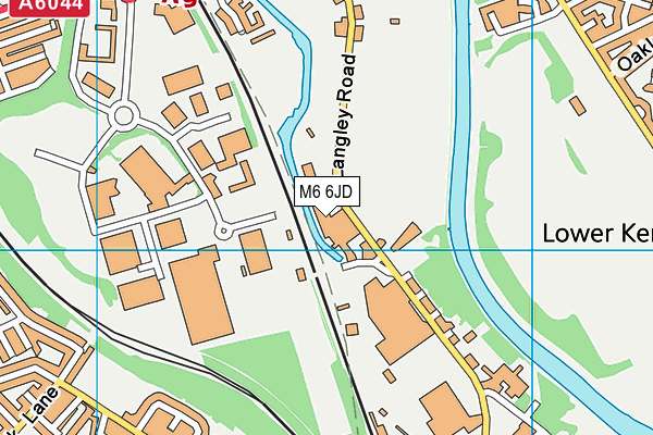 M6 6JD map - OS VectorMap District (Ordnance Survey) M6 6JD map - OS VectorMap District (Ordnance Survey)