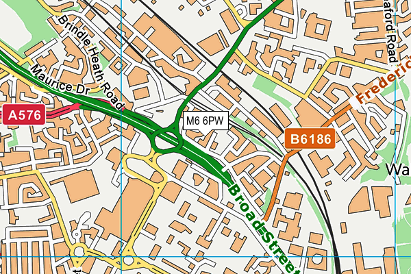M6 6PW map - OS VectorMap District (Ordnance Survey) M6 6PW map - OS VectorMap District (Ordnance Survey)