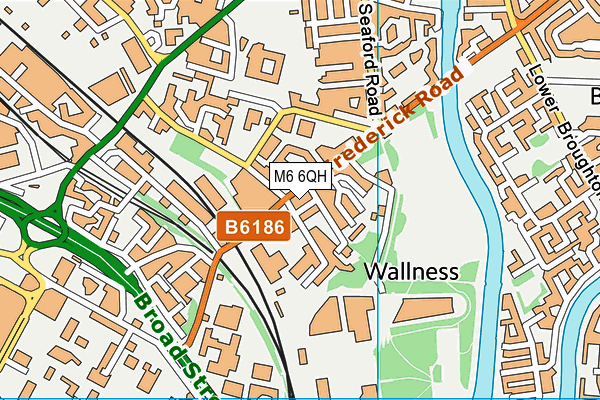 M6 6QH map - OS VectorMap District (Ordnance Survey) M6 6QH map - OS VectorMap District (Ordnance Survey)