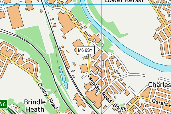 M6 6SY map - OS VectorMap District (Ordnance Survey) M6 6SY map - OS VectorMap District (Ordnance Survey)