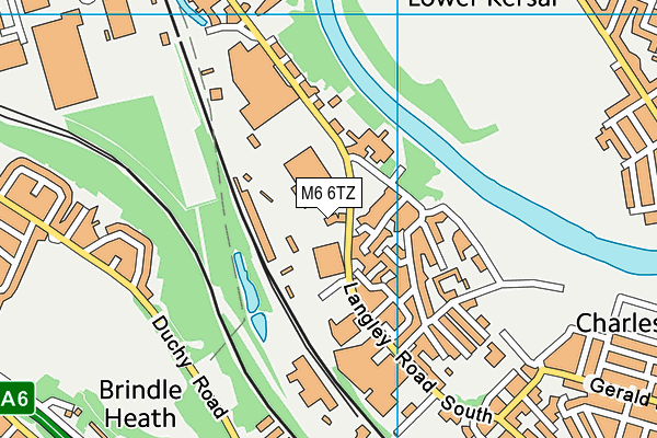M6 6TZ map - OS VectorMap District (Ordnance Survey) M6 6TZ map - OS VectorMap District (Ordnance Survey)