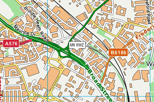M6 6WZ map - OS VectorMap District (Ordnance Survey) M6 6WZ map - OS VectorMap District (Ordnance Survey)