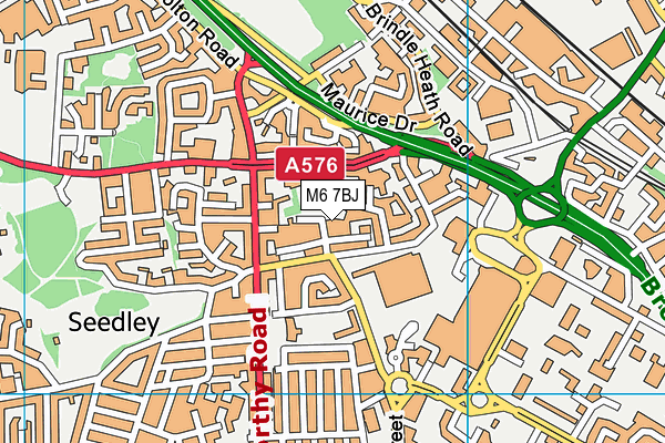 M6 7BJ map - OS VectorMap District (Ordnance Survey) M6 7BJ map - OS VectorMap District (Ordnance Survey)