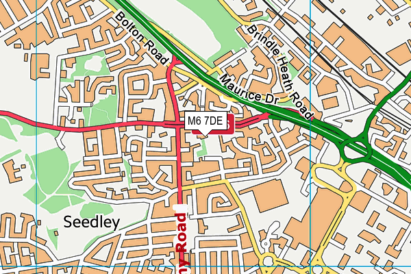 M6 7DE map - OS VectorMap District (Ordnance Survey) M6 7DE map - OS VectorMap District (Ordnance Survey)