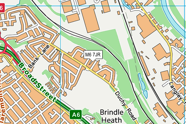 M6 7JR map - OS VectorMap District (Ordnance Survey) M6 7JR map - OS VectorMap District (Ordnance Survey)