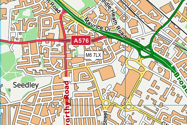 M6 7LX map - OS VectorMap District (Ordnance Survey) M6 7LX map - OS VectorMap District (Ordnance Survey)