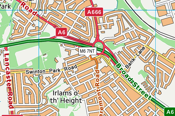 M6 7NT map - OS VectorMap District (Ordnance Survey) M6 7NT map - OS VectorMap District (Ordnance Survey)