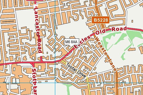 M6 8AA map - OS VectorMap District (Ordnance Survey) M6 8AA map - OS VectorMap District (Ordnance Survey)