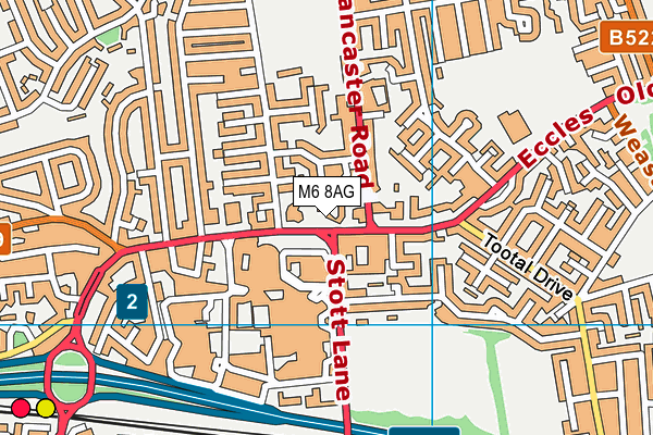 M6 8AG map - OS VectorMap District (Ordnance Survey) M6 8AG map - OS VectorMap District (Ordnance Survey)