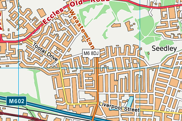M6 8DJ map - OS VectorMap District (Ordnance Survey) M6 8DJ map - OS VectorMap District (Ordnance Survey)