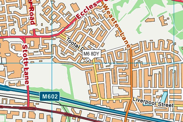 M6 8DY map - OS VectorMap District (Ordnance Survey) M6 8DY map - OS VectorMap District (Ordnance Survey)