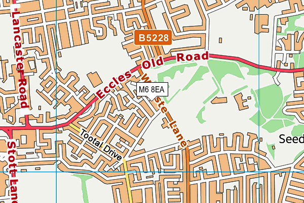 M6 8EA map - OS VectorMap District (Ordnance Survey) M6 8EA map - OS VectorMap District (Ordnance Survey)