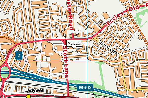 M6 8EQ map - OS VectorMap District (Ordnance Survey) M6 8EQ map - OS VectorMap District (Ordnance Survey)